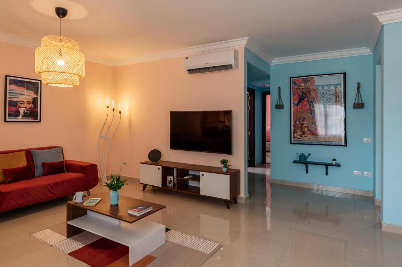 The 2Bdr Compelling Condo 5 Min To Cai Airport Kairo Bagian luar foto
