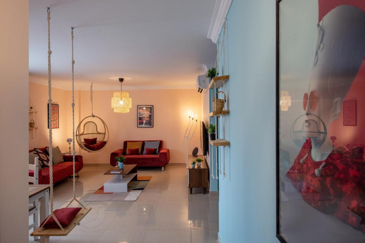 The 2Bdr Compelling Condo 5 Min To Cai Airport Kairo Bagian luar foto